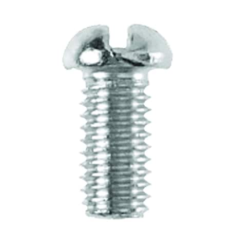 Danco Danco No. 10-32 X 3/8 in. L Slotted Round Head Chrome-Plated Brass Bibb Screw 1 pk 35147B